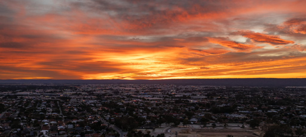 Aerial drone photography for a Perth property project